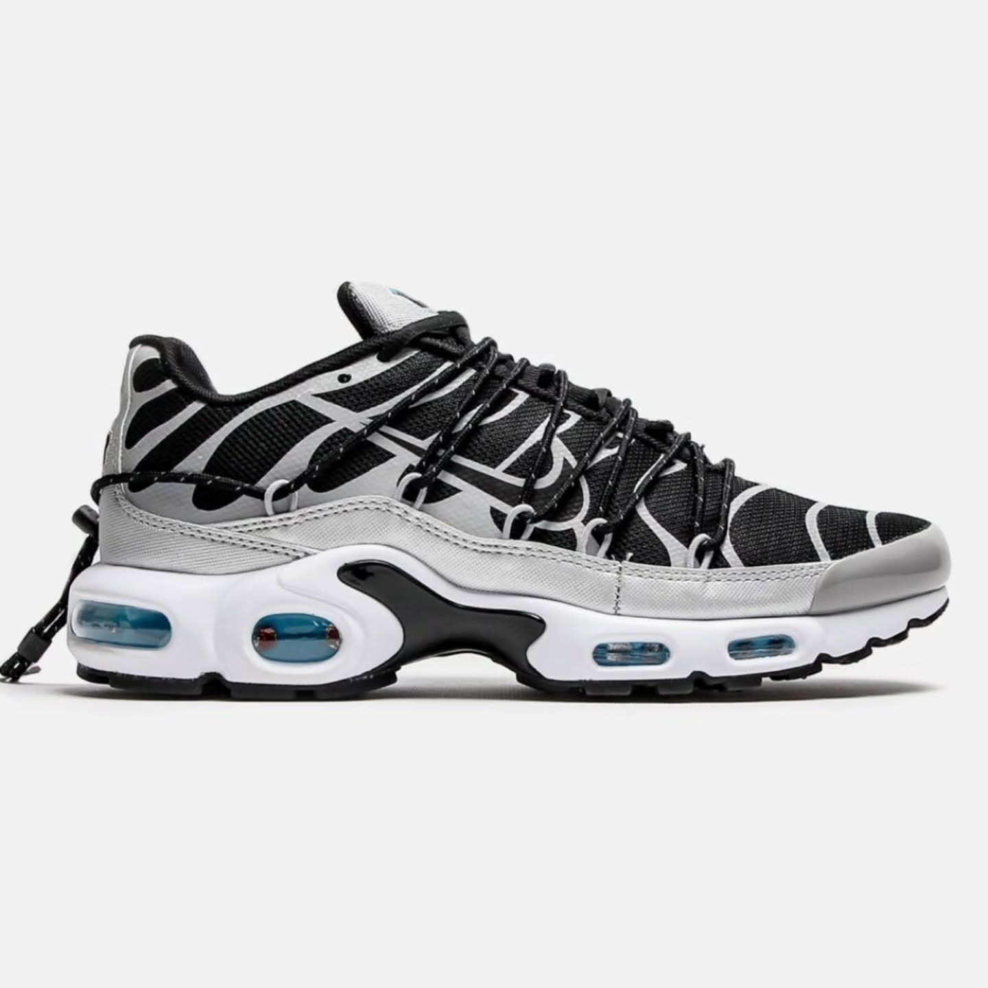 Nike Air Max TN Plus Utility Black / White - Metallic Silver
