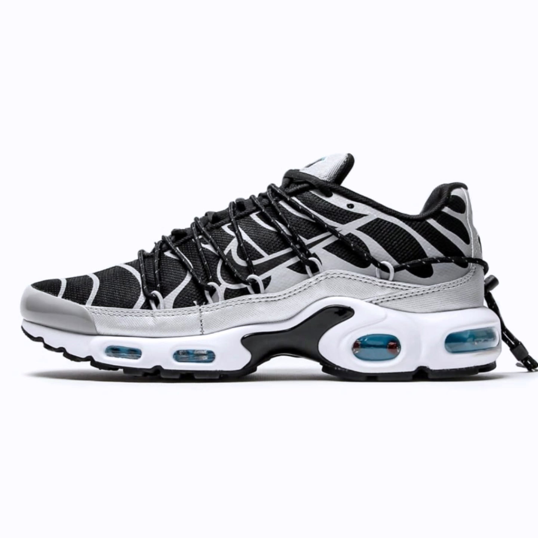 Nike Air Max TN Plus Utility Black / White - Metallic Silver